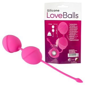 Silicone Love Double Balls Pink
