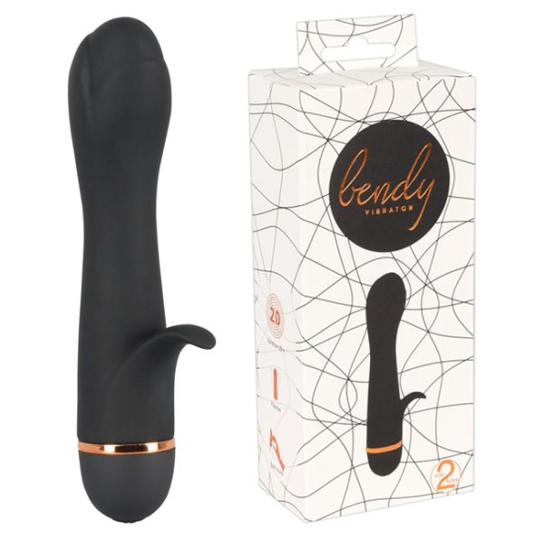 Bendy Tulip Black Vibrator