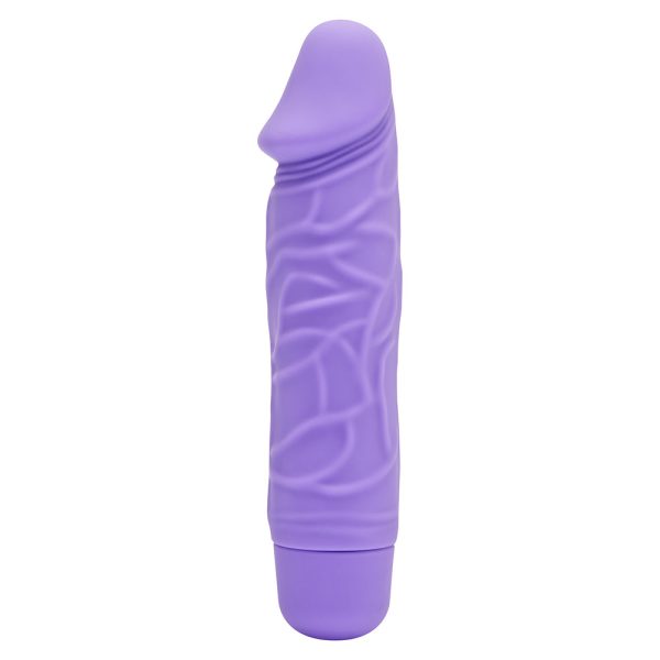 Mini Silicone Classic Realistic Vibrator Purple