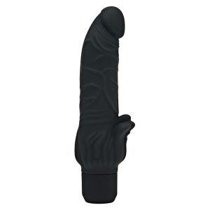 Silicone Stim Realistic Vibrator Black