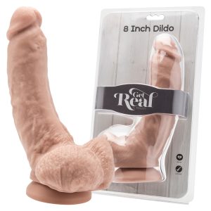 Dildo 8 Inch With Balls Skin