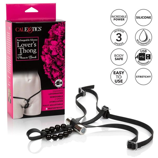 Rechargeable Thong with Beads