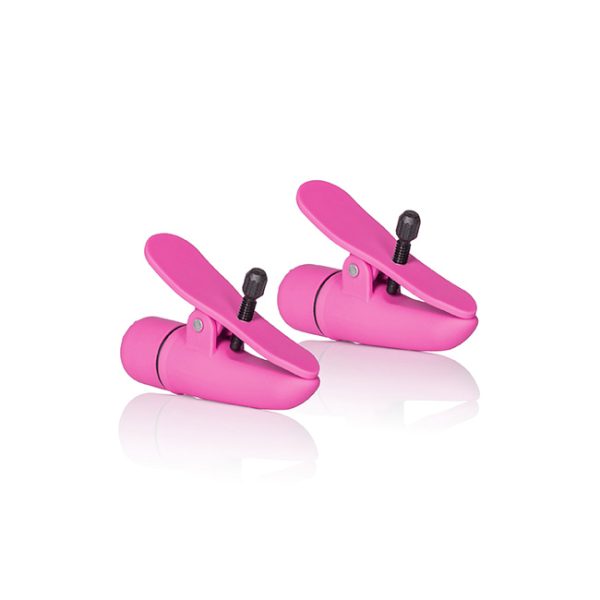 Vibrating Nipple Clamps Pink