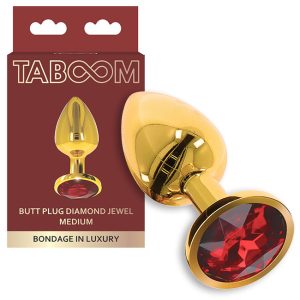 Butt Plug With Diamond Jewel Medium