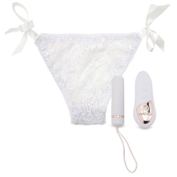 Nu Sensuelle Remote Control Pleasure Panty White