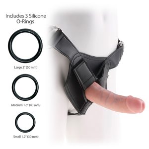 Strap-On Harness 6 Inch Realistic Cock Skin