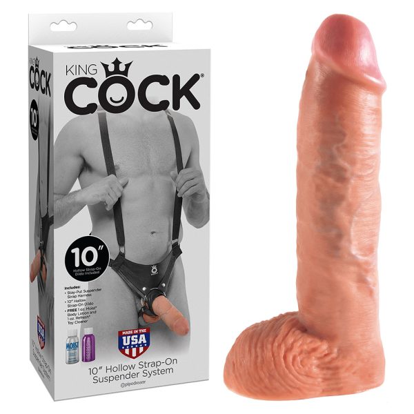 Realistic Hollow Strap-On 10 Inch