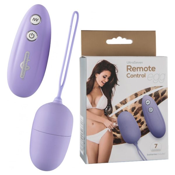 Remote control Vibrating Egg Purple