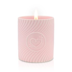 Pink Massage Candle 250 gram Champagne & Strawberry