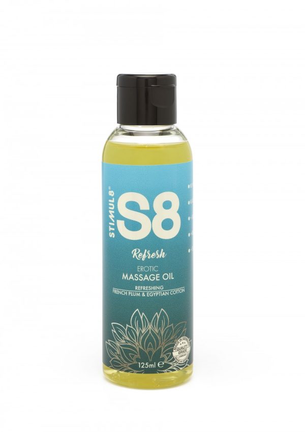S8 French Plum & Egyptian Cotton Massage Oil 125ml