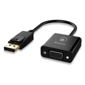 Atlantis Adapter Cable Display Port DP to VGA 20cm Black