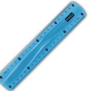 Plastic Ruler 20cm, Blue
