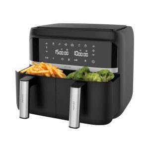 Cecotec Digital Air Fryer 2850W 9L, Two Baskets With Double Temperature