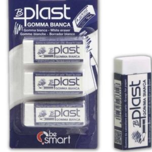 White Erasers, X 3 pieces