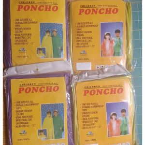 Poncho,Rain Coats for Children One Size Fits all.
