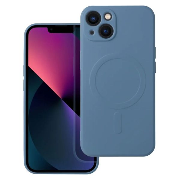 SILICONE MAG COVER case with MagSafe for iPhone 13 Blue