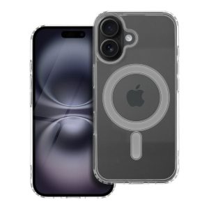 CLEAR MAG COVER case MagSafe for iPhone 16 Transparent