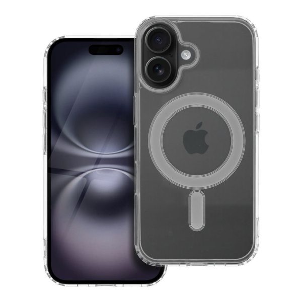 CLEAR MAG COVER case MagSafe for iPhone 16 Transparent