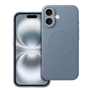 SILICONE MAG COVER case with MagSafe for iPhone 16 Light Blue