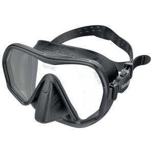 SEAC Unisex Adult Ajna, Frameless Scuba Diving Mask with Wide View, 100% Silicone