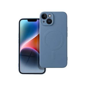 SILICONE MAG COVER case with MagSafe for iPhone 14 Blue