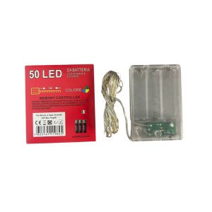 VAC 50 LED Christmas Lights RGB 5M Batteries Included Decorative Indoor Use