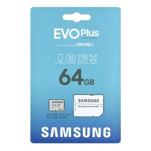 64GB Samsung EVO Plus UHS-I Micro SD Memory Card & SD Adapter FHD A1 V10