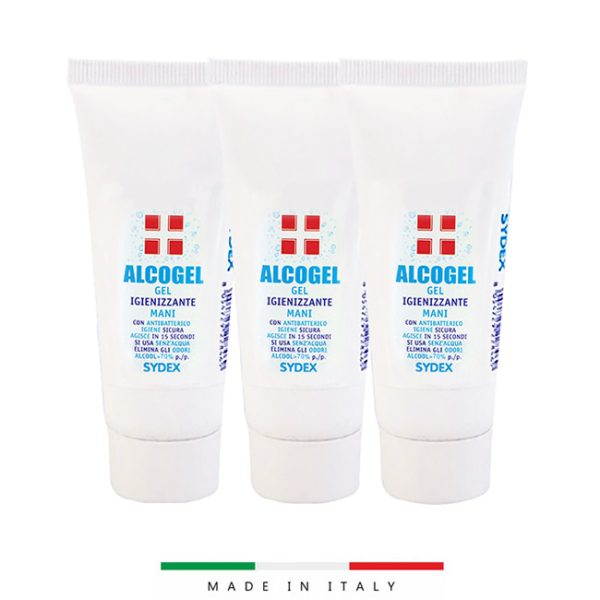 3x Alcoholic Hand Sanitizing Gel 40 ml Tube