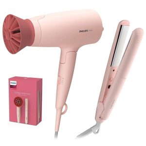 Philips Series 3000 Hair Styling Set Keratin Infused Plates, ThermoProtect Accessory 1600 W