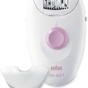 Braun Silk Apil 1 Women's Depilator, Epilator with 20 Soft-Lift Tweezers, White