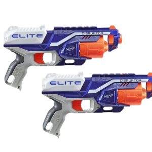 NERF Hasbro N-strike Disruptor Elite Gun Blaster Guns, X 2 - C2544