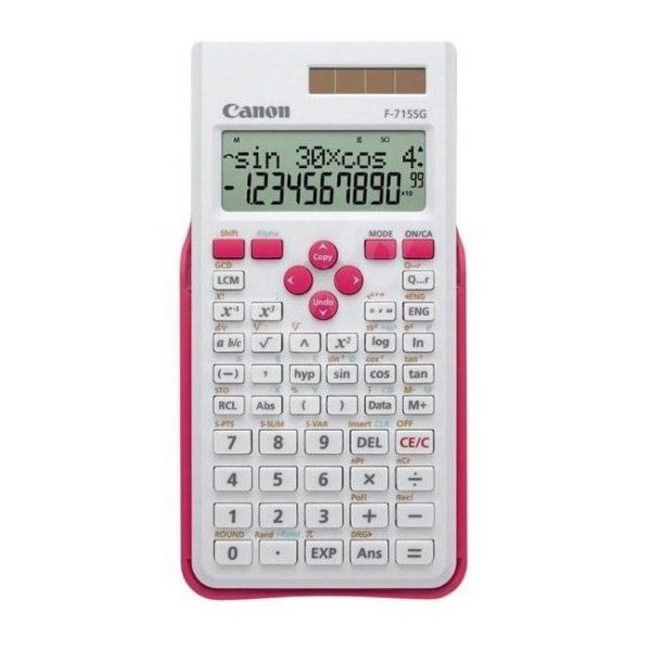 Canon CALCULATOR F-715SG WHITE/MAGENTA SCIENTIFICA 12 DIGITS