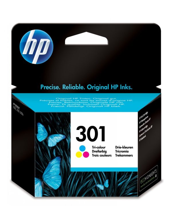 HP 301 Tri-Colour Original Ink Cartridge - CH562EE