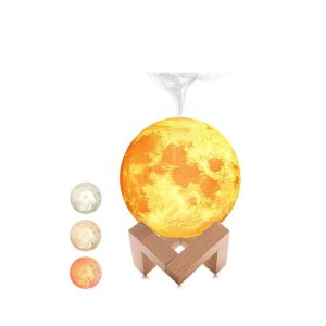 3D Moon Light Essential Oil Diffuser Humidifier Light Soft Touch 600ml