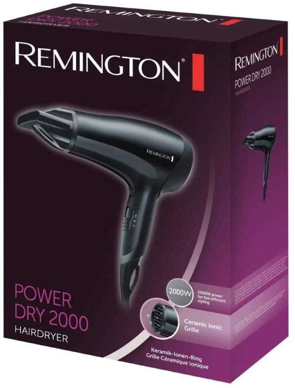 Remington D3010 Ionic Conditioning Hair Dryer 2000W - Black