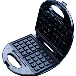Dpm Waffle Machine Nonstick Plate Power 750 Watt, Black