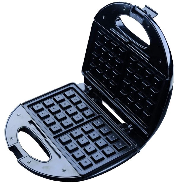 Dpm Waffle Machine Nonstick Plate Power 750 Watt, Black