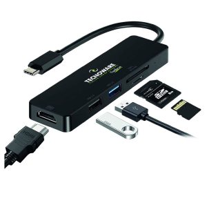 Tecnoware 5in1 Docking Station HUB USB-C to HDMI USB2.0 USB3.0 SDXC Micro SD