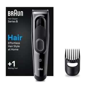 Braun Men's Hair Trimmer, Professional Hair Cutting at Home, 9 Length Settings
