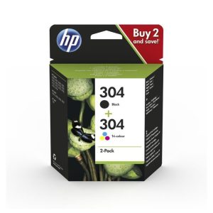 HP 304 2 Pack Original Cartridge Black and Tricolour HP3JB05AE