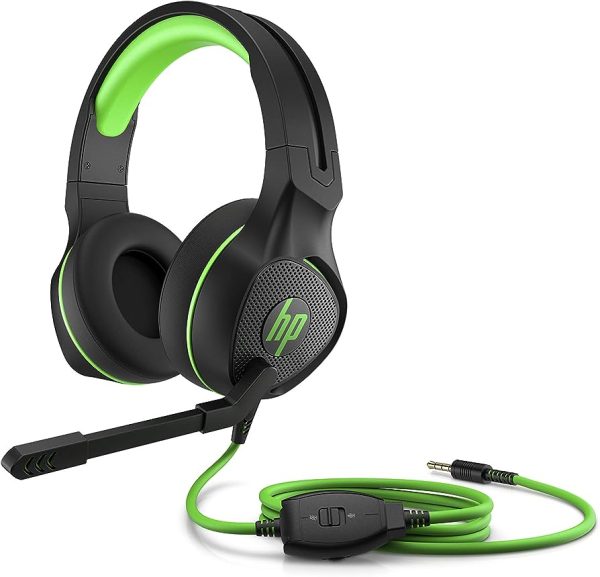 HP Pavilion Gaming 400 Headphones, Cable Integrated Controls Foldable Microphone