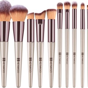 Makeup Brushes 12PCS Champagne Gold Professional