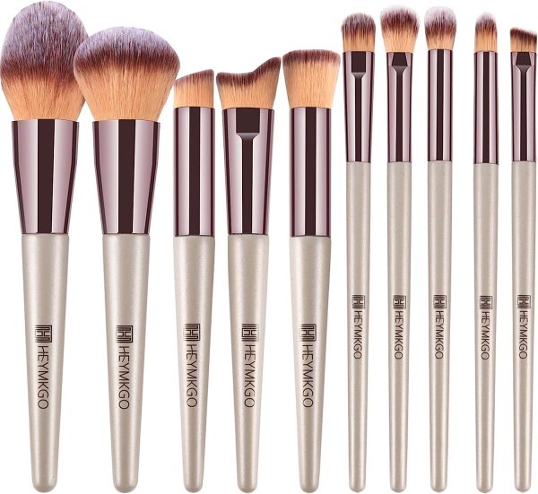 Makeup Brushes 12PCS Champagne Gold Professional