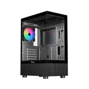 ITEK Case Showbui 33B Gaming Tower ATX ARGB Fan USB3 Temp Glass
