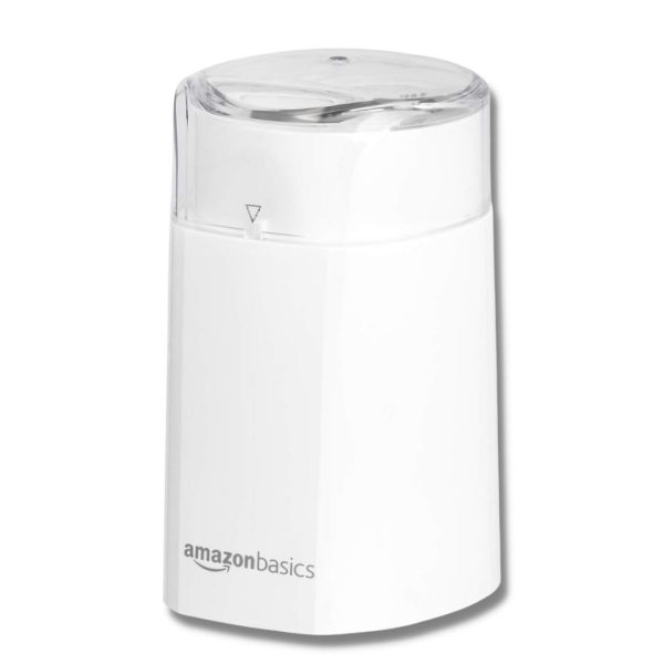 Amazon Basics Electric Coffee Grinder White