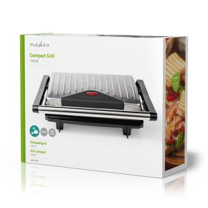 Nedis Compact Grill, 750 W, Aluminium