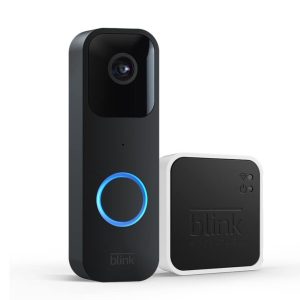 Blink Video Doorbell + Sync Module 2 | Two-way audio, HD video, in-app notifications, config. simple, with Alexa integration | Wired or wireless installation (black)