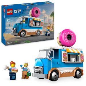 LEGO 60452 City Doughnut Truck - Toy Food Truck Construction Toy