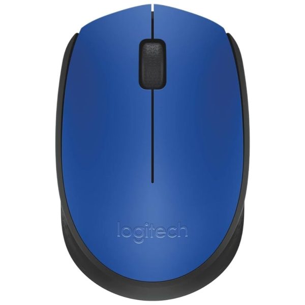 Logitech M171 mouse Ambidextrous RF Wireless Optical 1000 DPI, Blue