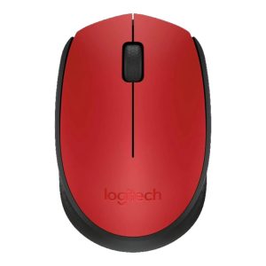 Logitech M171 mouse Ambidextrous RF Wireless Optical 1000 DPI, Red